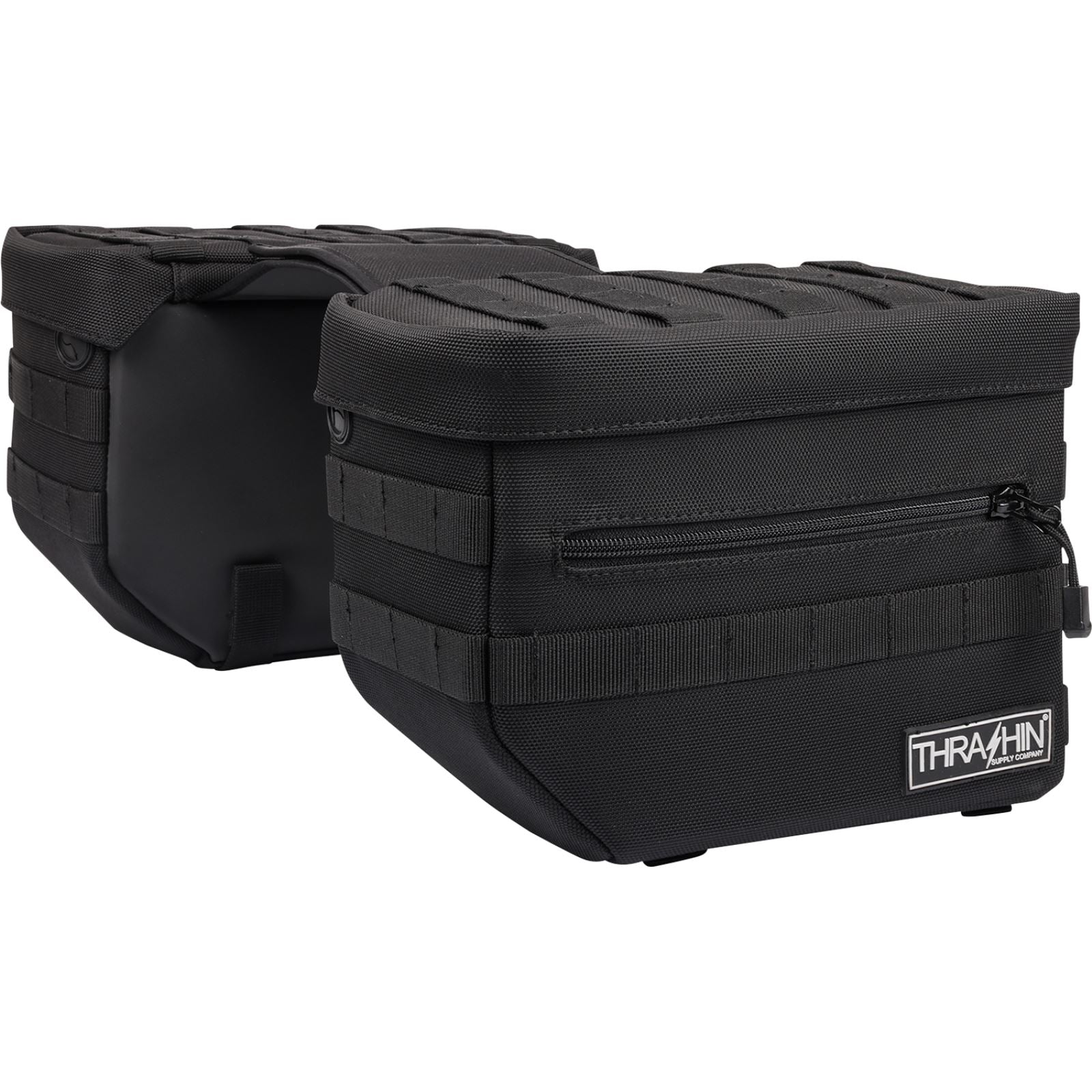 Thrashin Supply Company Essential Saddlebags - Black [MPN: TSB-0006]_1137970