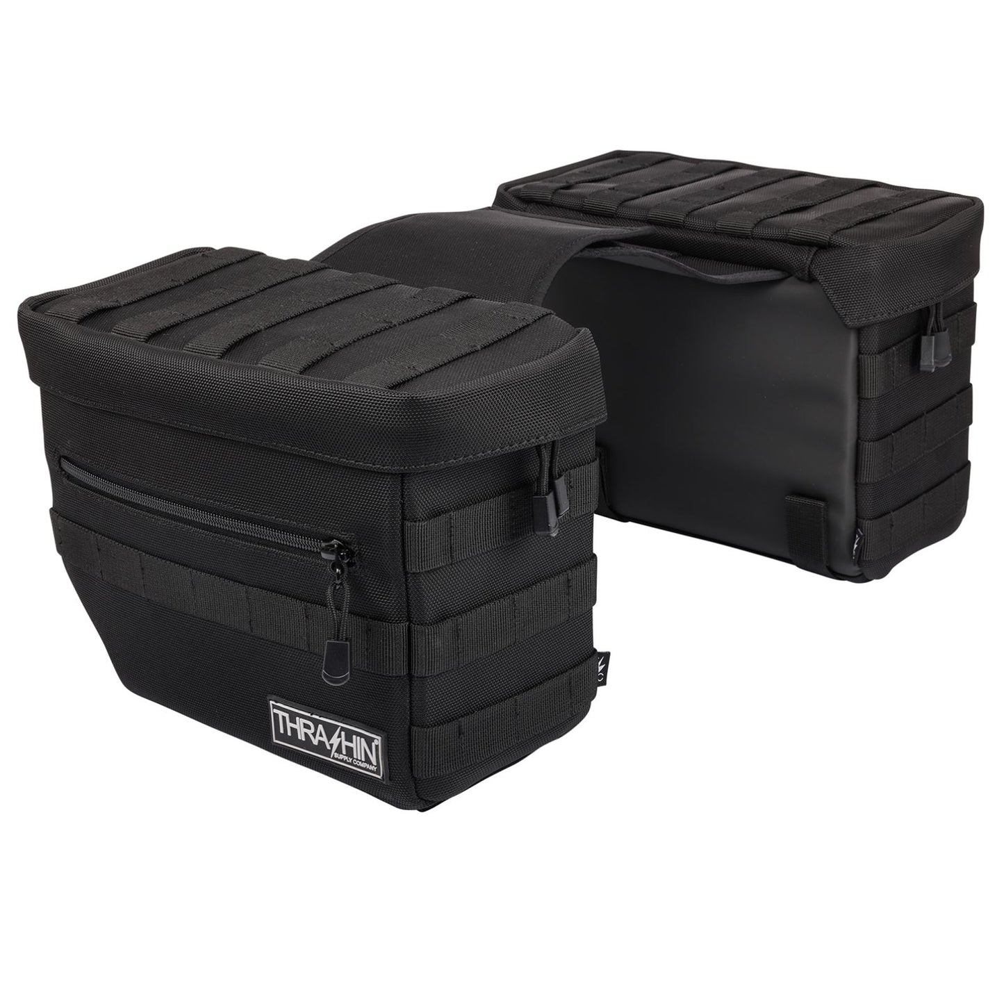 Thrashin Supply Company Essential Saddlebags - Black [MPN: TSB-0006]_1137956