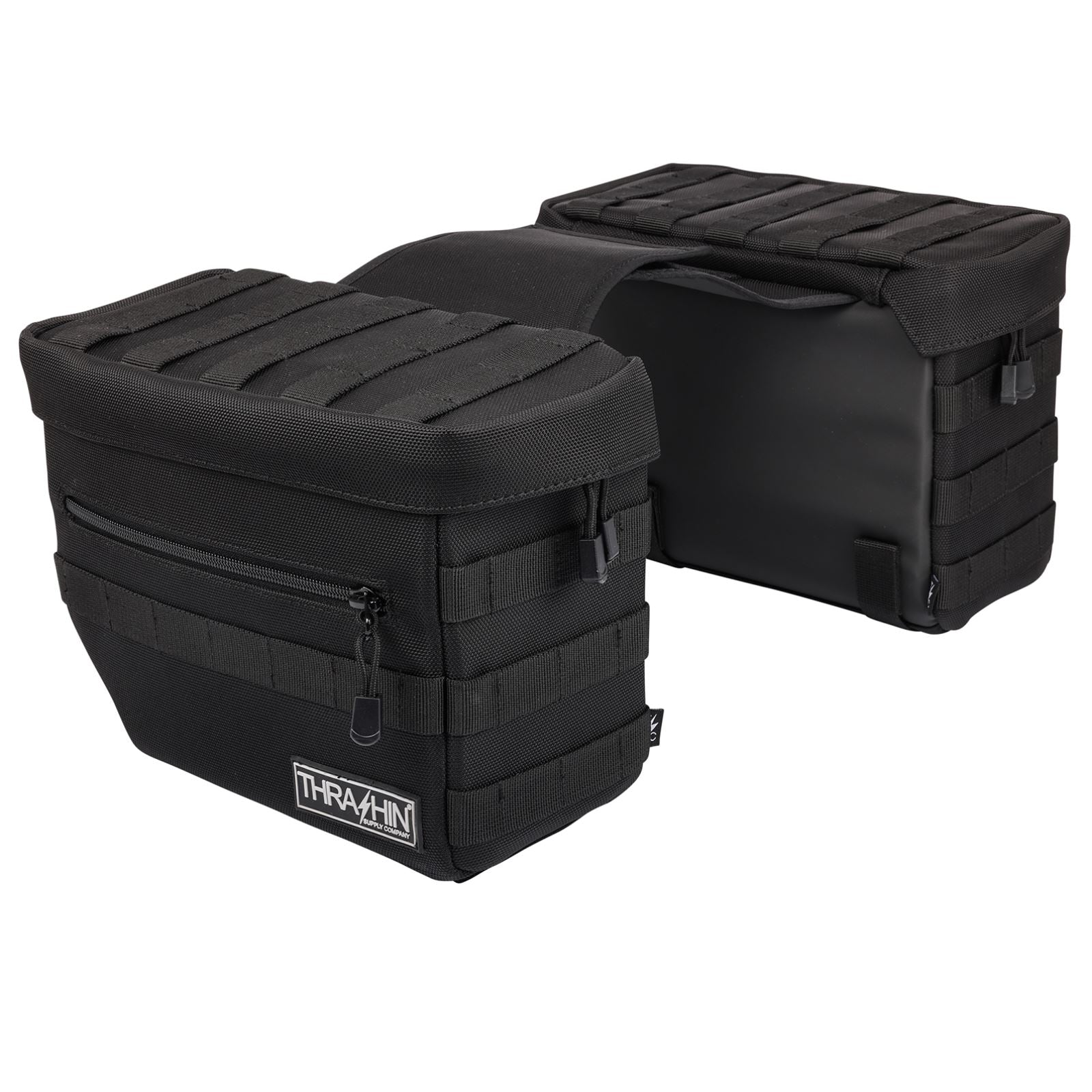 Thrashin Supply Company Essential Saddlebags - Black [MPN: TSB-0006]_1137956