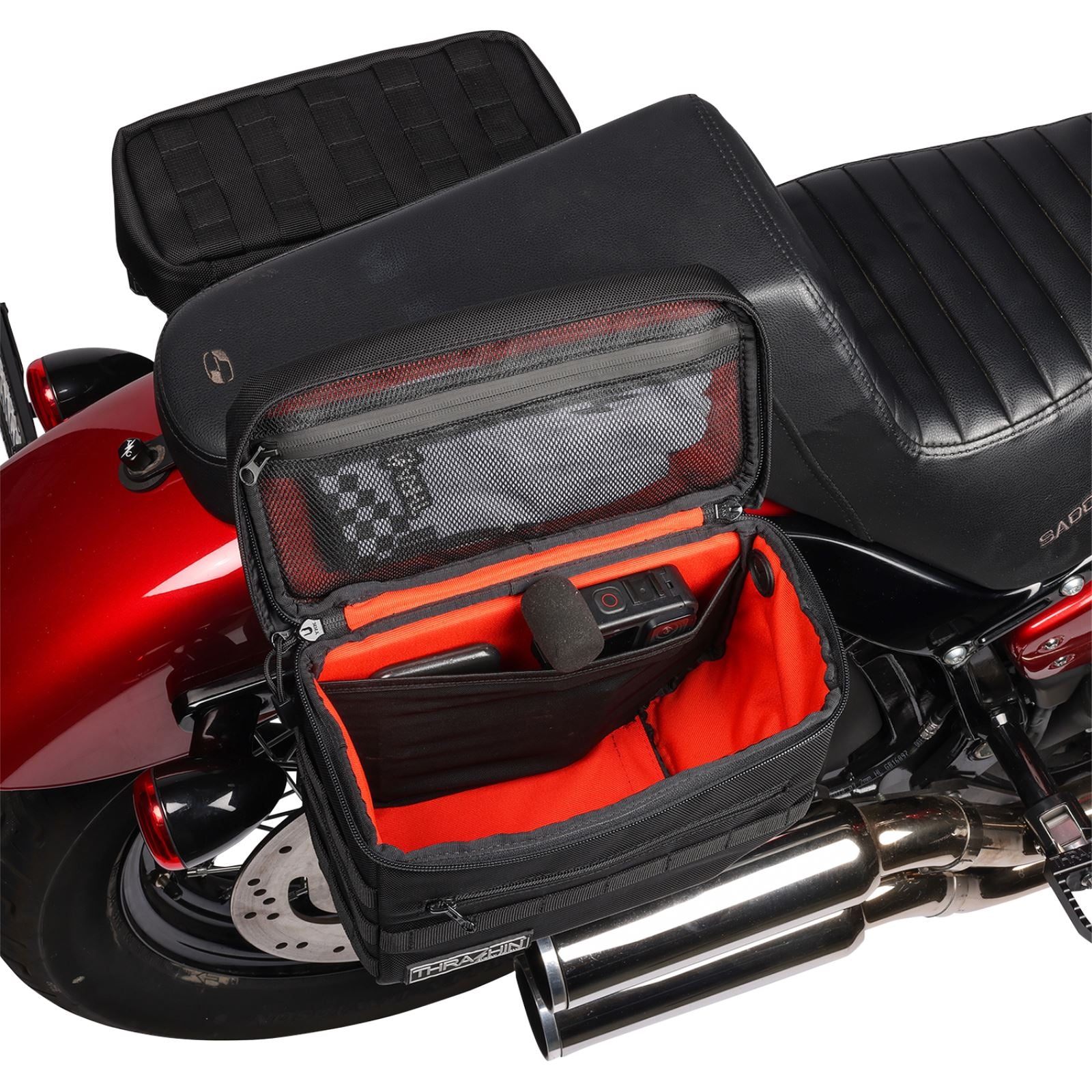 Thrashin Supply Company Essential Saddlebags - Black [MPN: TSB-0006]_1137957