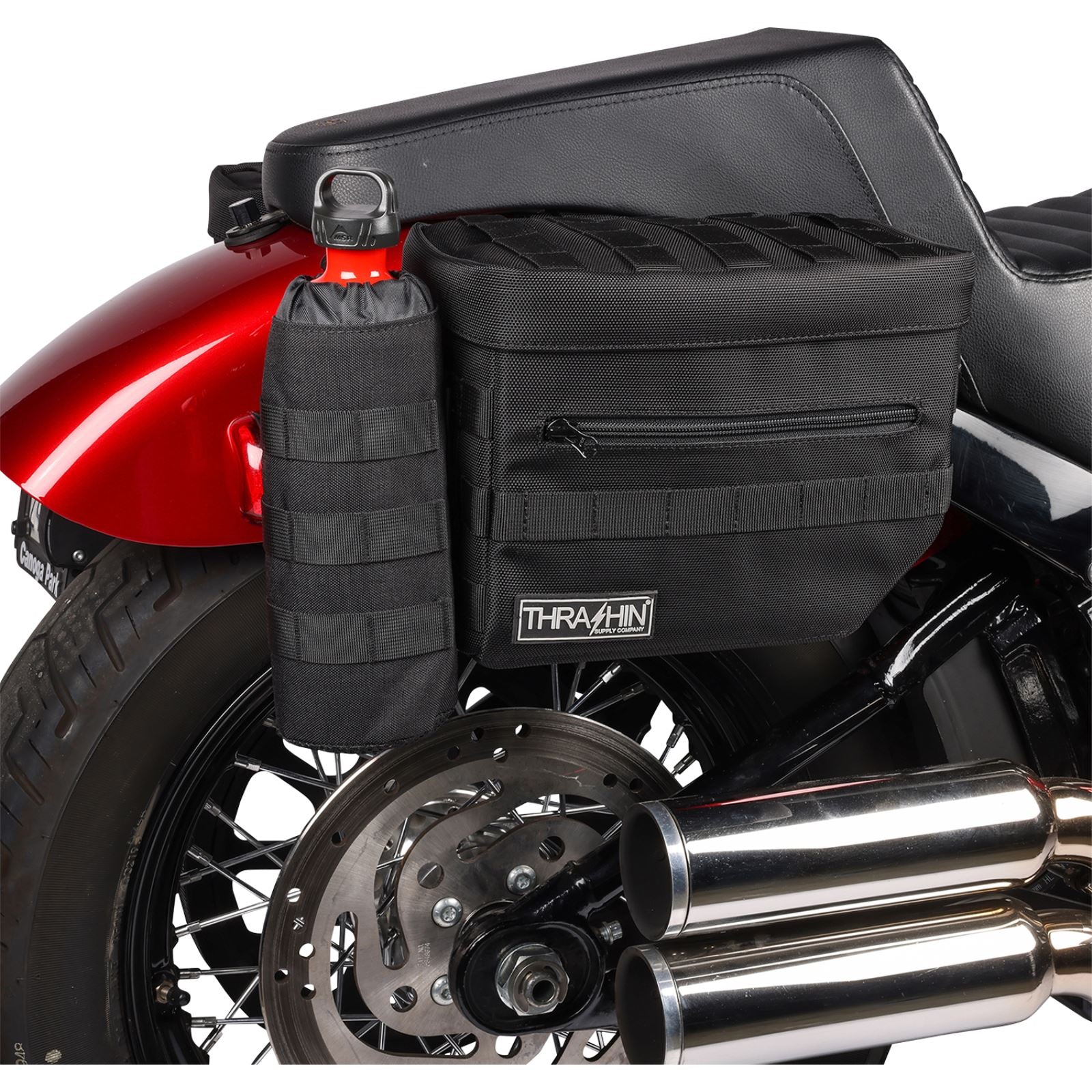 Thrashin Supply Company Essential Saddlebags - Black [MPN: TSB-0006]_1137959