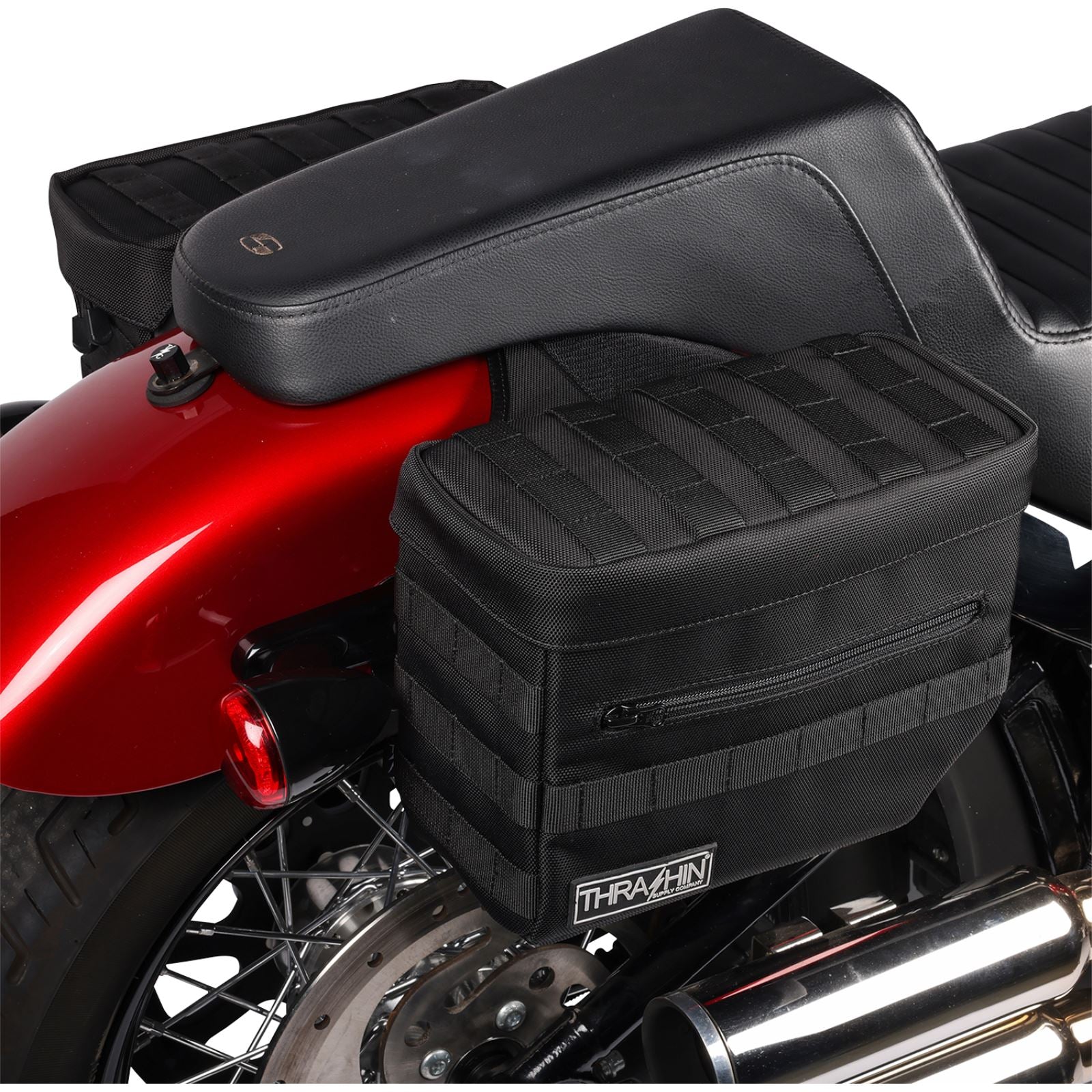 Thrashin Supply Company Essential Saddlebags - Black [MPN: TSB-0006]_1137969