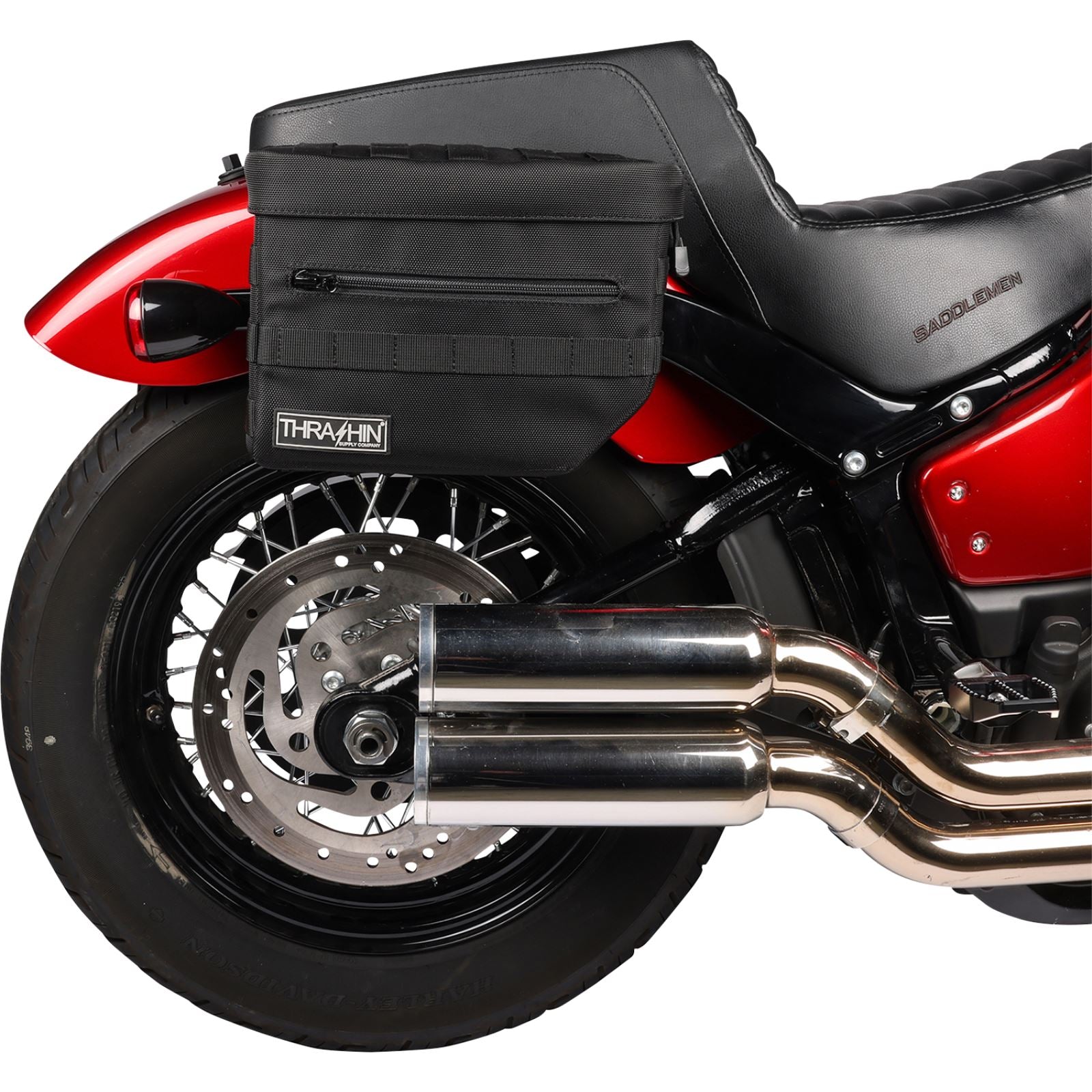 Thrashin Supply Company Essential Saddlebags - Black [MPN: TSB-0006]_1137963