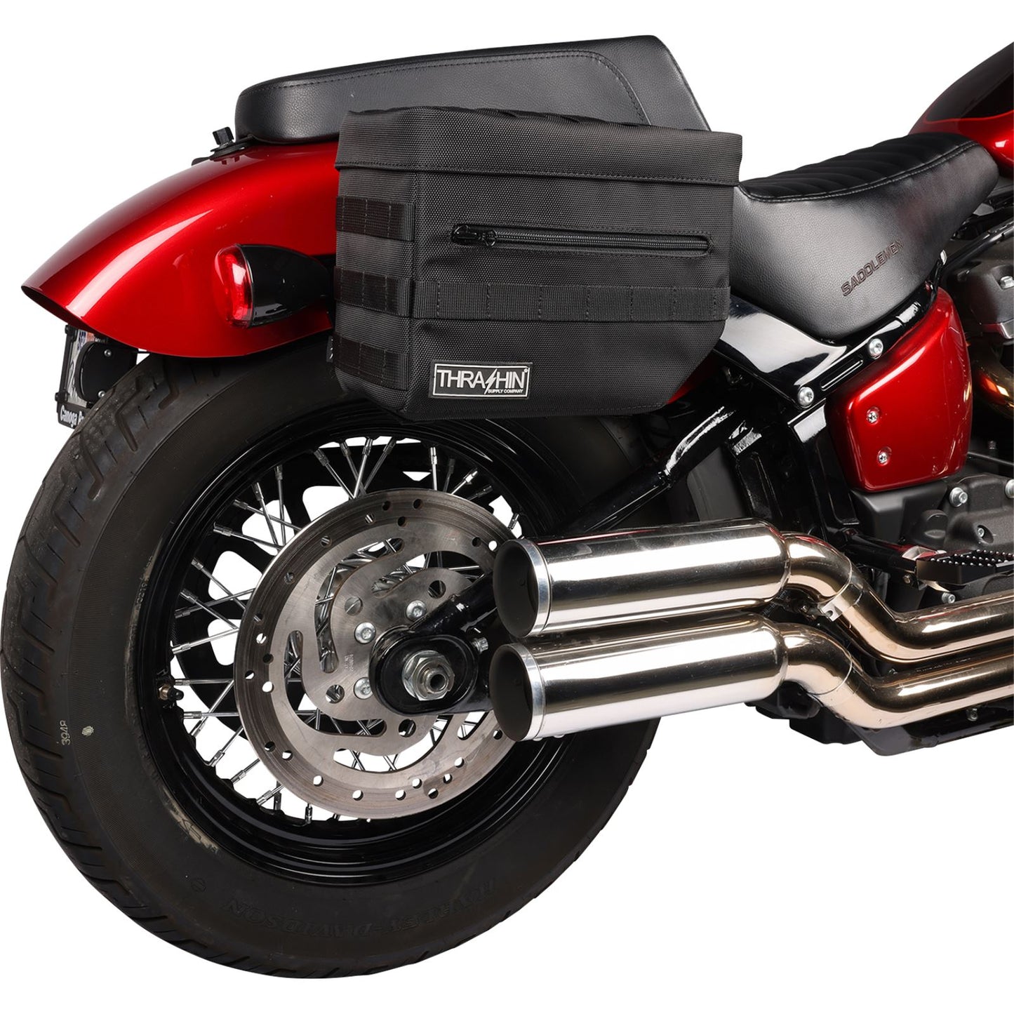 Thrashin Supply Company Essential Saddlebags - Black [MPN: TSB-0006]_1137964