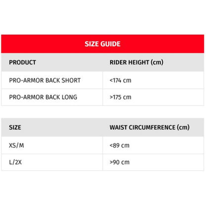 Dainese Pro-Armor Back Short 2.0 - Large/2XL [MPN: 201876209-001-L/2X]_1144263