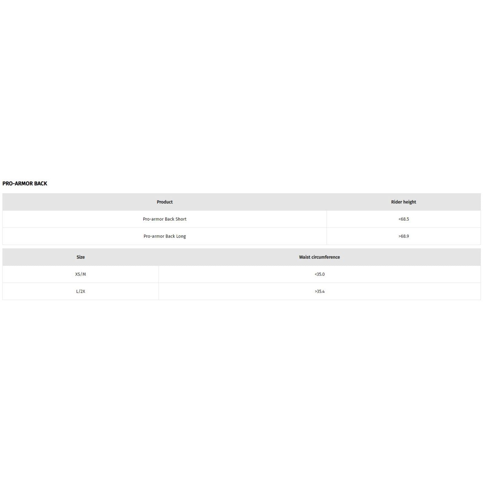 Dainese Pro-Armor Back Short 2.0 - Large/2XL [MPN: 201876209-001-L/2X]_1144267