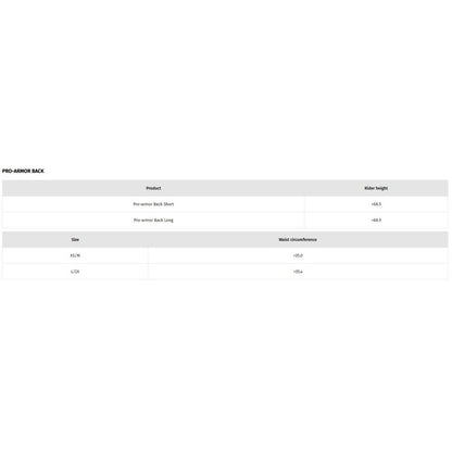 Dainese Pro-Armor Back Short 2.0 - Large/2XL [MPN: 201876209-001-L/2X]_1144267