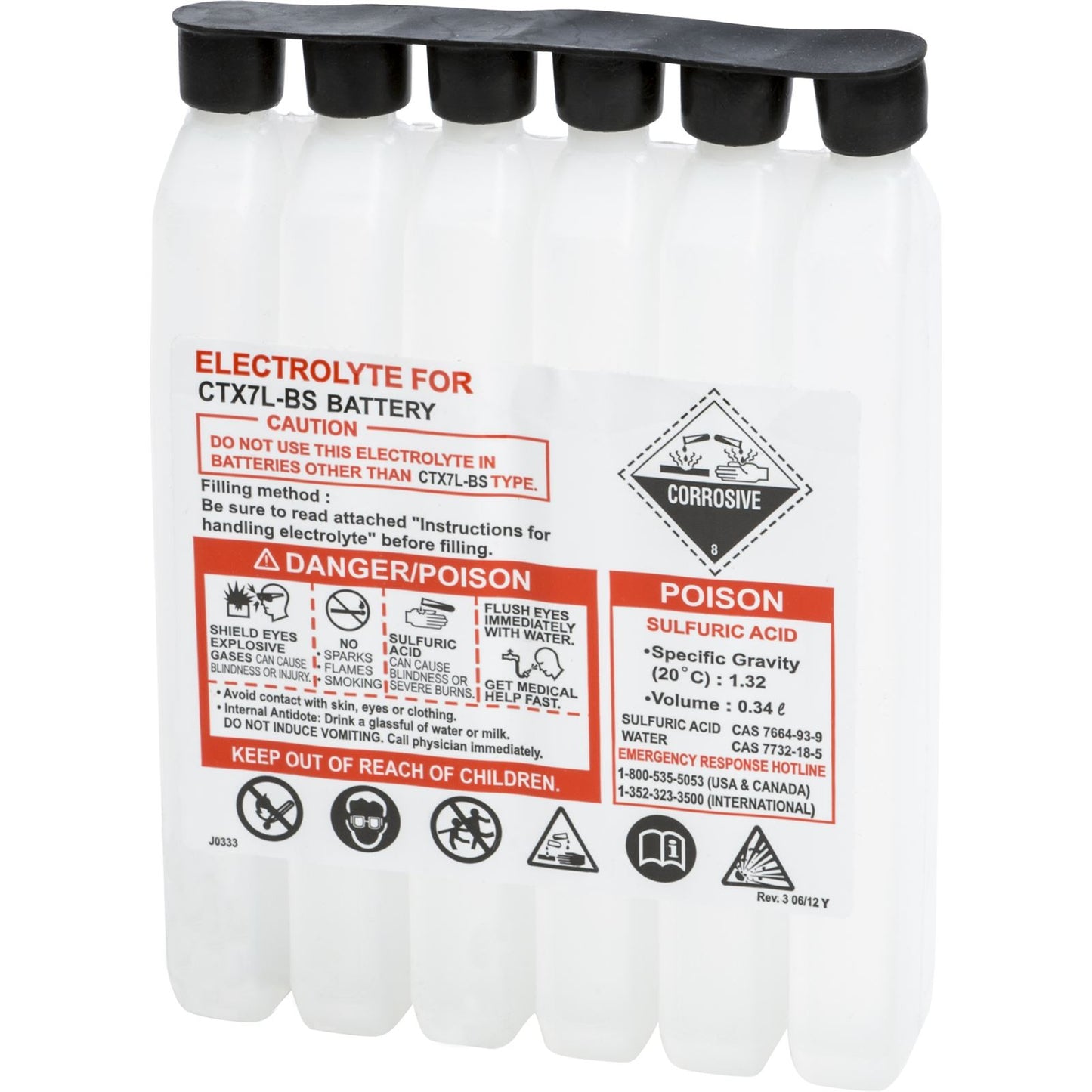 Fire Power Sealed Battery Electrolyte Pack 340CC 340CC CTX_195543