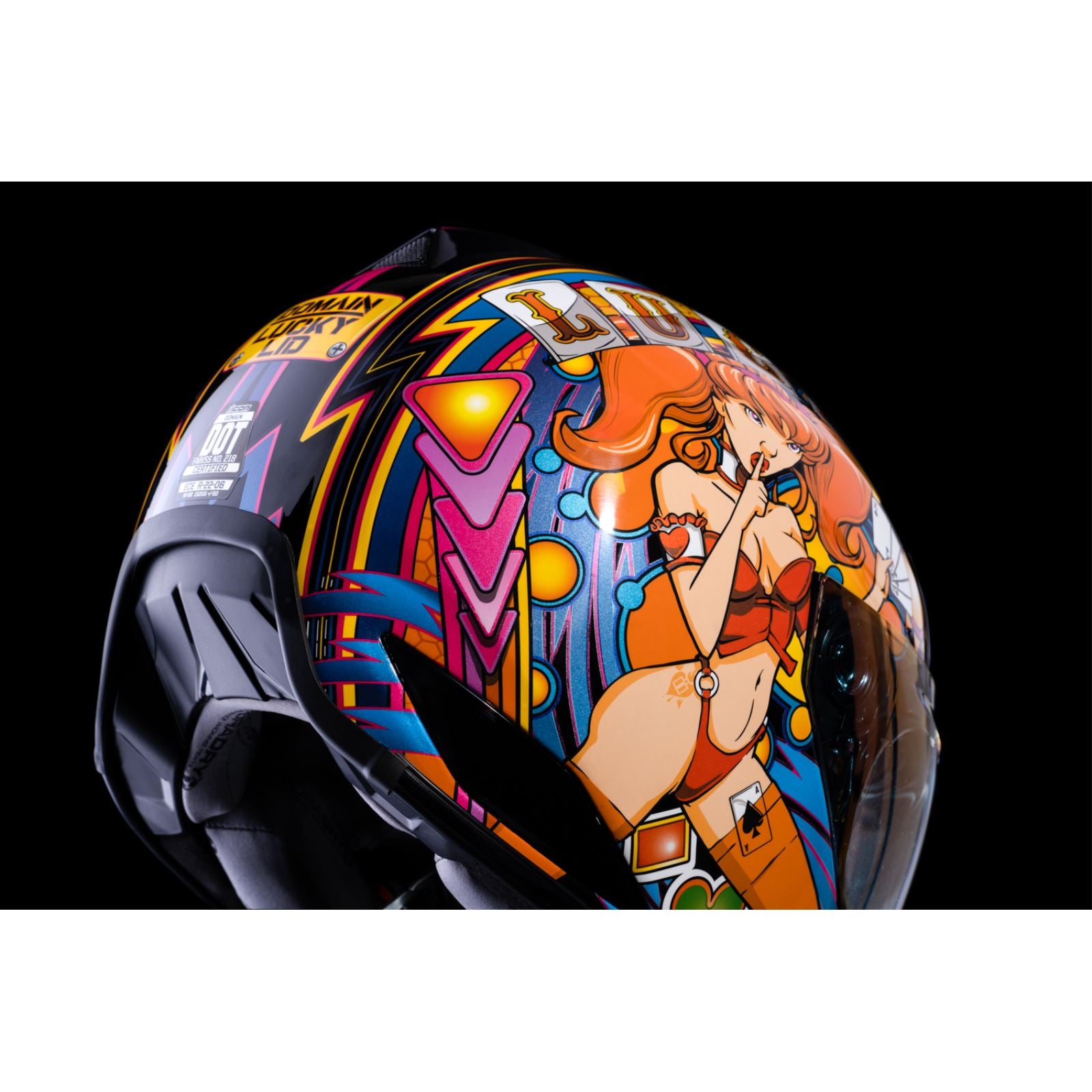 ICON Domain™ Helmet - Lucky Lid 4 - Red - 2XL [MPN: 0101-14956]_1139713