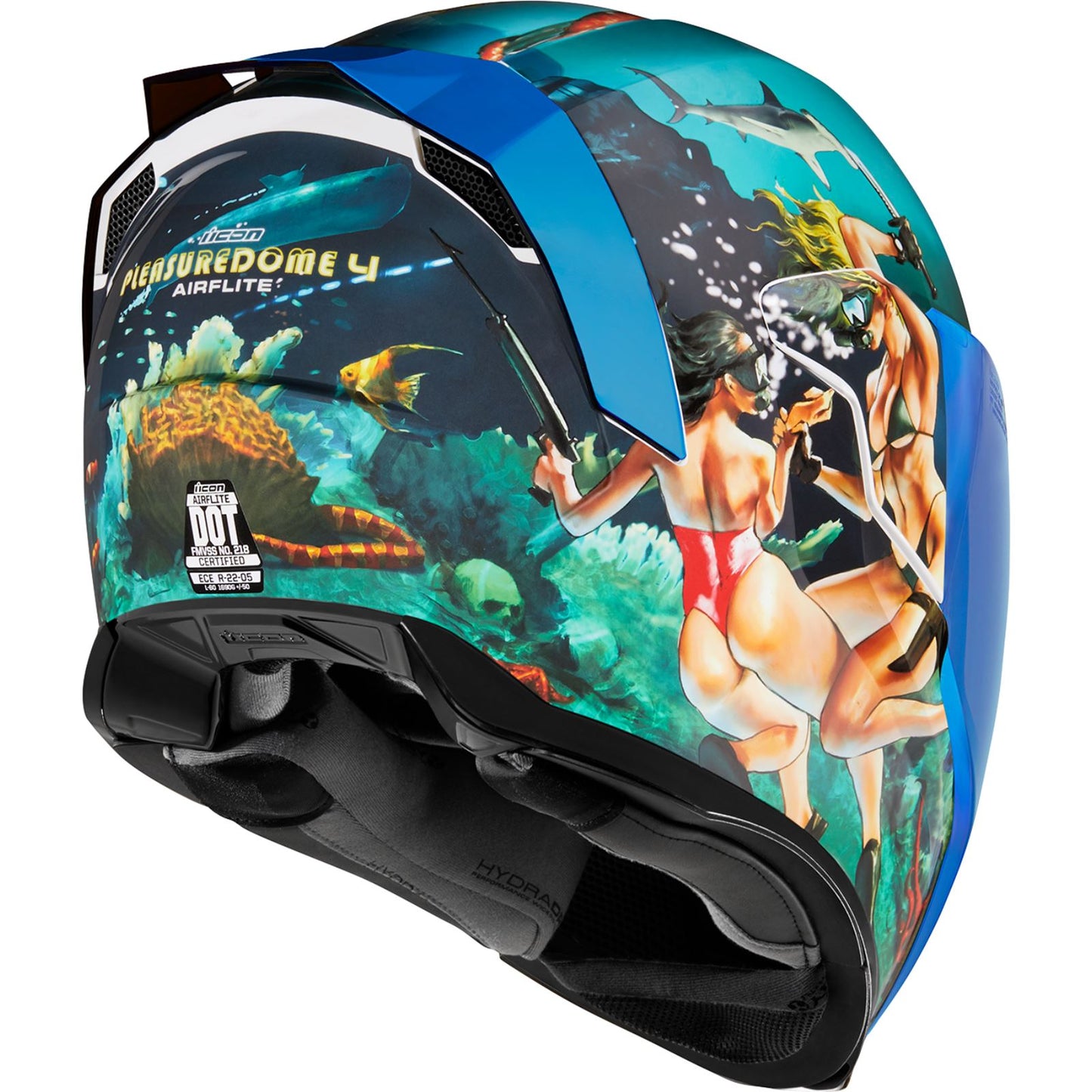Icon Airflite™ Helmet - Pleasuredome4 - Blue_1139912
