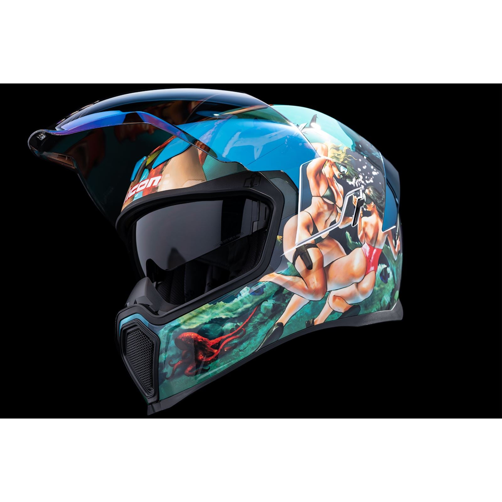 Icon Airflite™ Helmet - Pleasuredome4 - Blue_1139948
