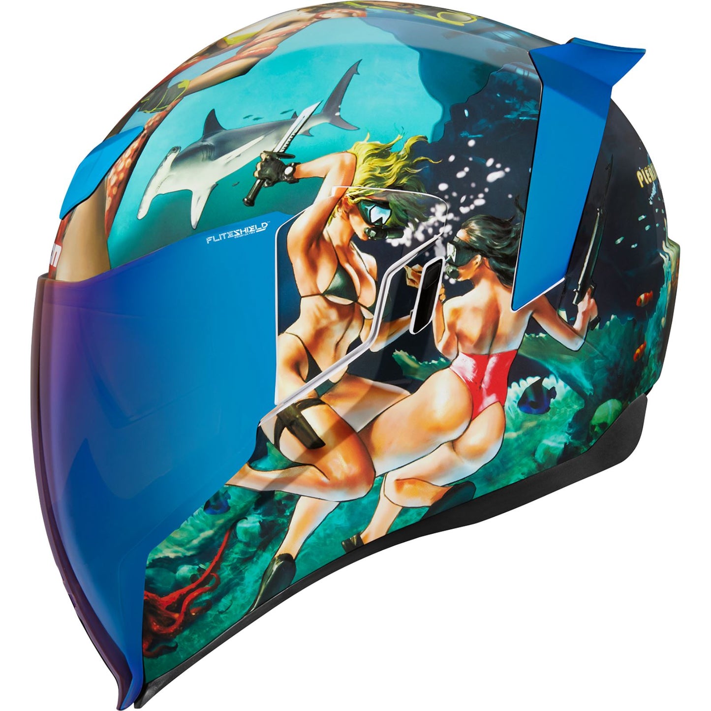 Icon Airflite™ Helmet - Pleasuredome4 - Blue_1139913