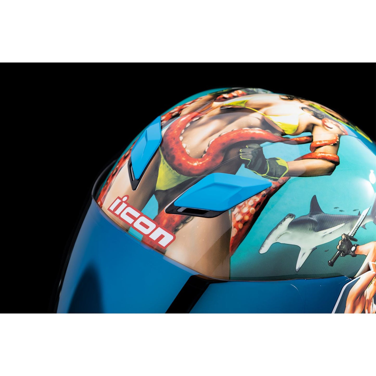 Icon Airflite™ Helmet - Pleasuredome4 - Blue_1139916