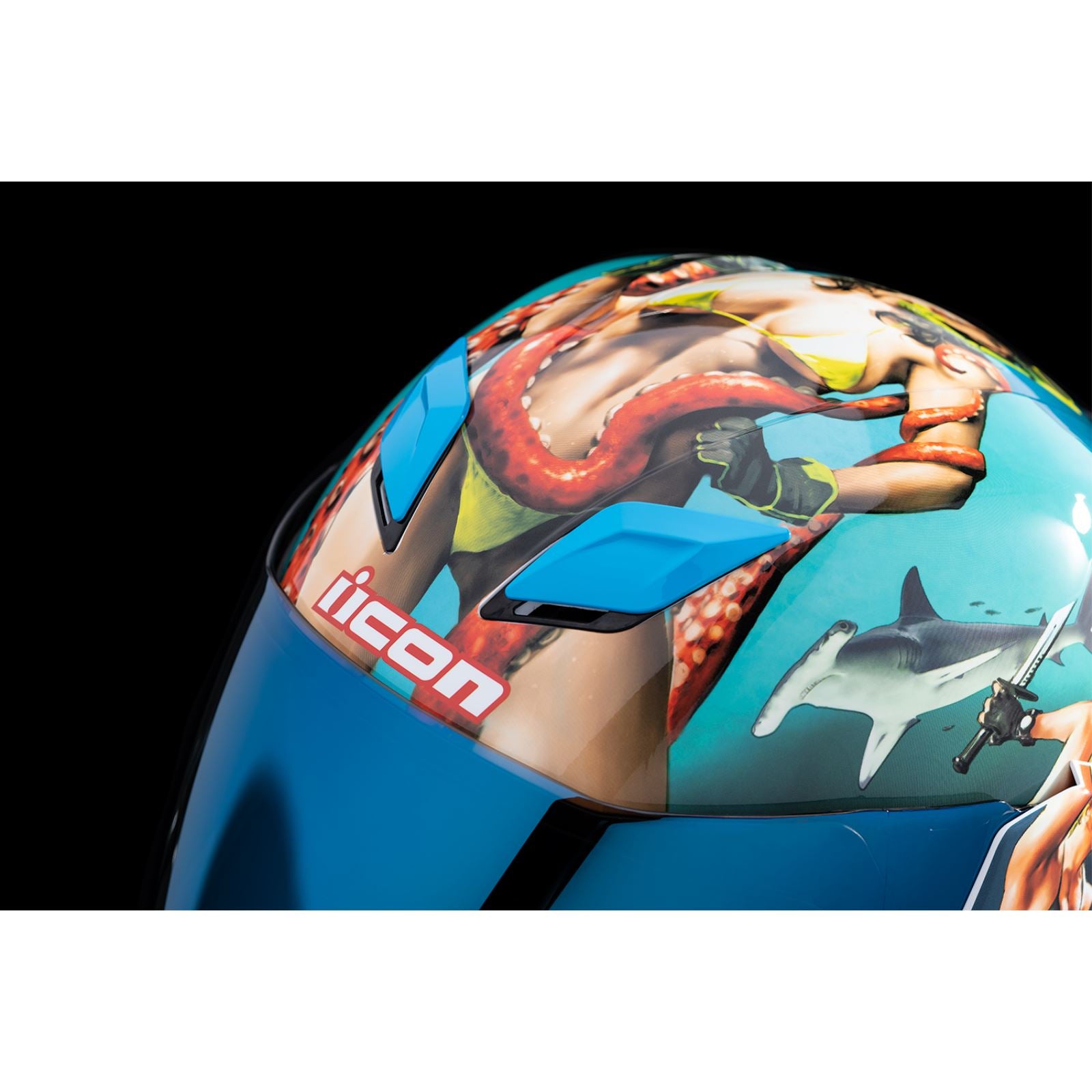 Icon Airflite™ Helmet - Pleasuredome4 - Blue_1139916