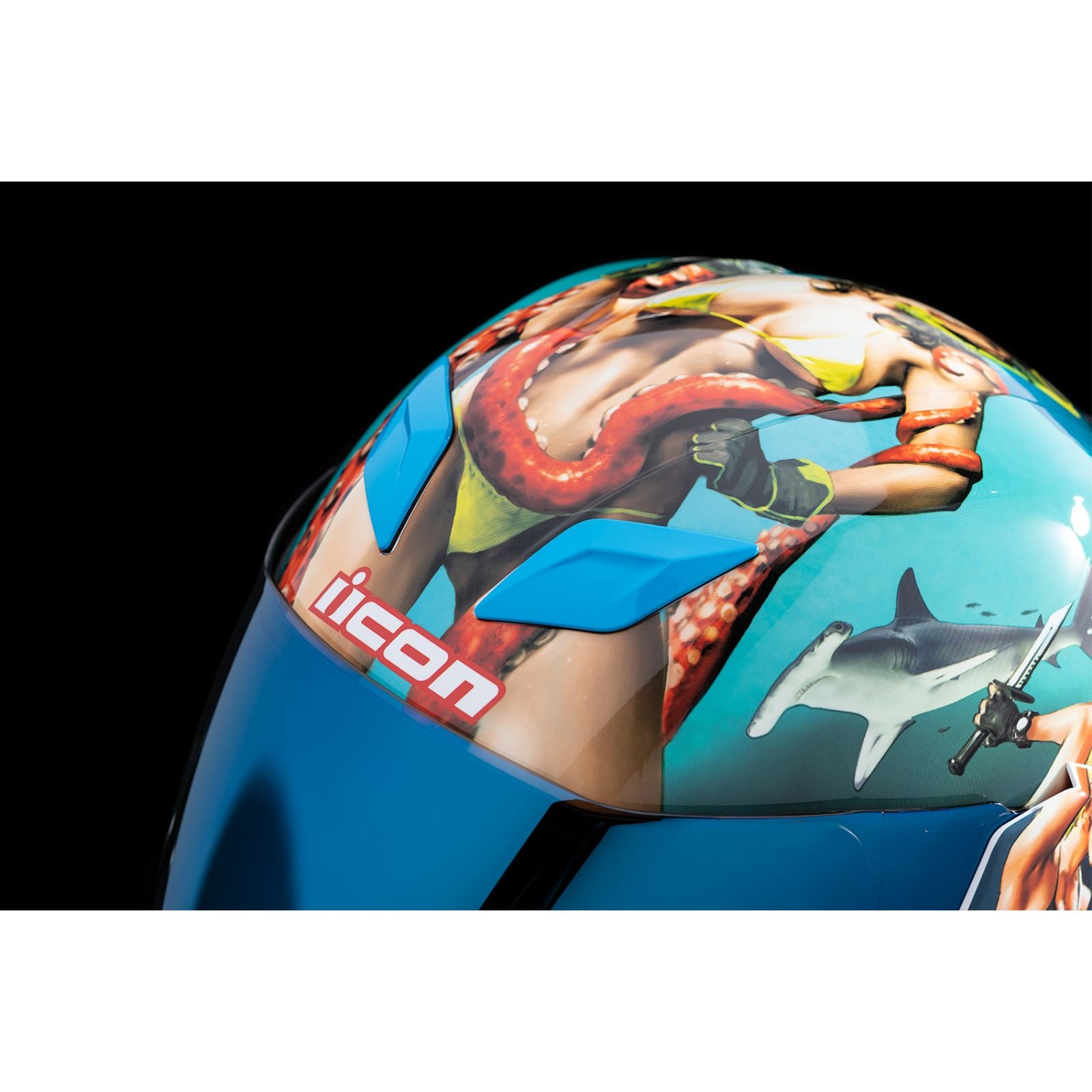 Icon Airflite™ Helmet - Pleasuredome4 - Blue_1139919