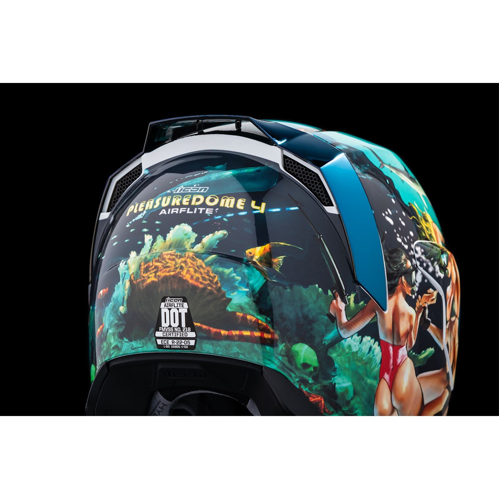 Icon Airflite™ Helmet - Pleasuredome4 - Blue_1139922
