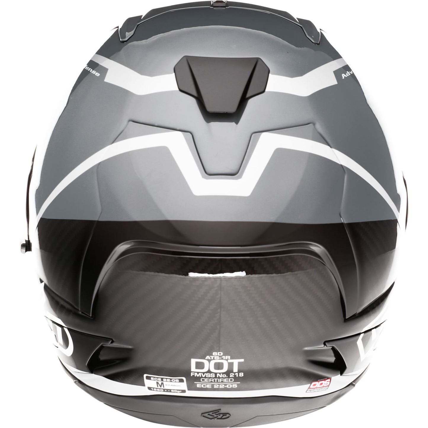 6D Helmets ATS-1R Helmet - Alpha - Silver_1140769