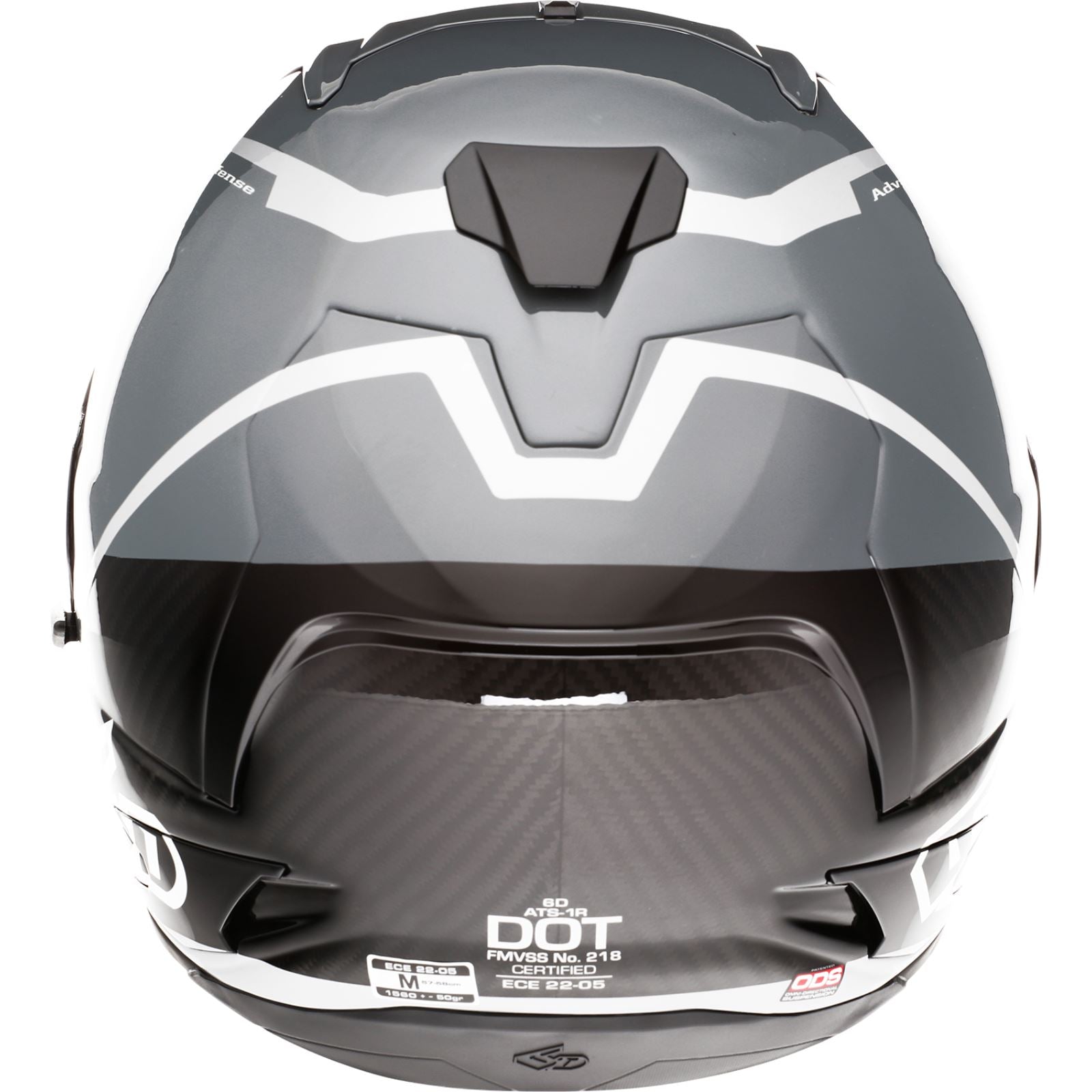 6D Helmets ATS-1R Helmet - Alpha - Silver_1140769