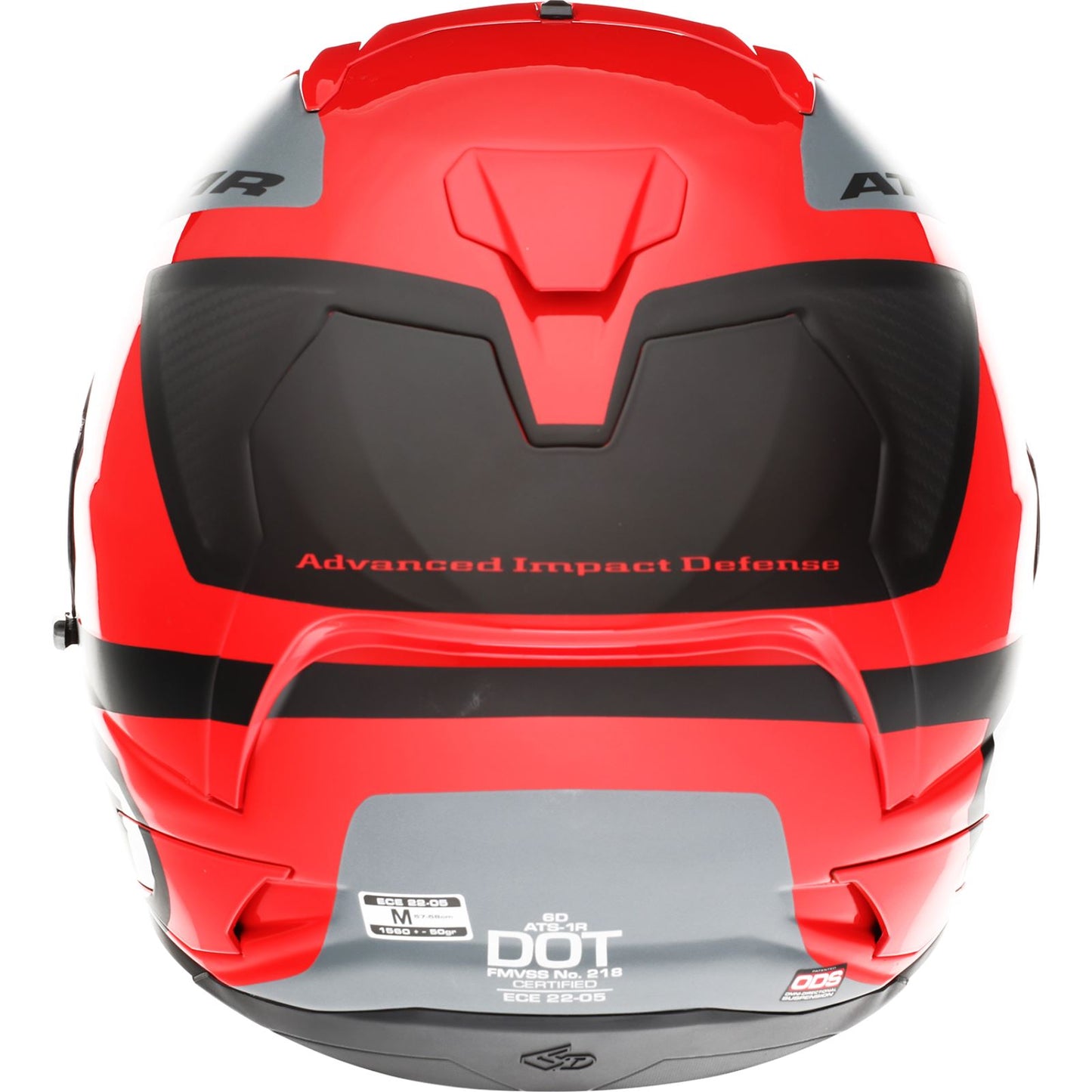 6D Helmets ATS-1R Helmet - Wyman - Red/Gray_1140864