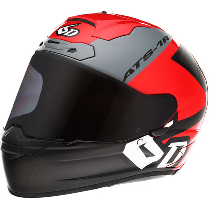 6D Helmets ATS-1R Helmet - Wyman - Red/Gray_1140866