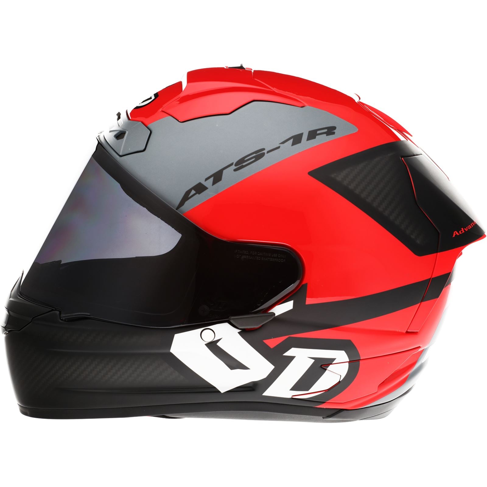6D Helmets ATS-1R Helmet - Wyman - Red/Gray_1140867
