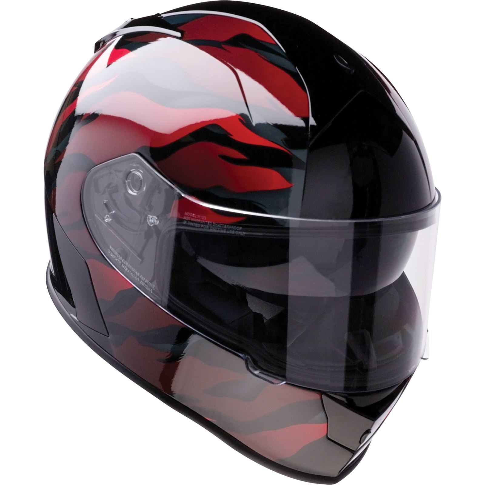 Z1R Warrant Helmet - Panthera - Black/Red_1140945