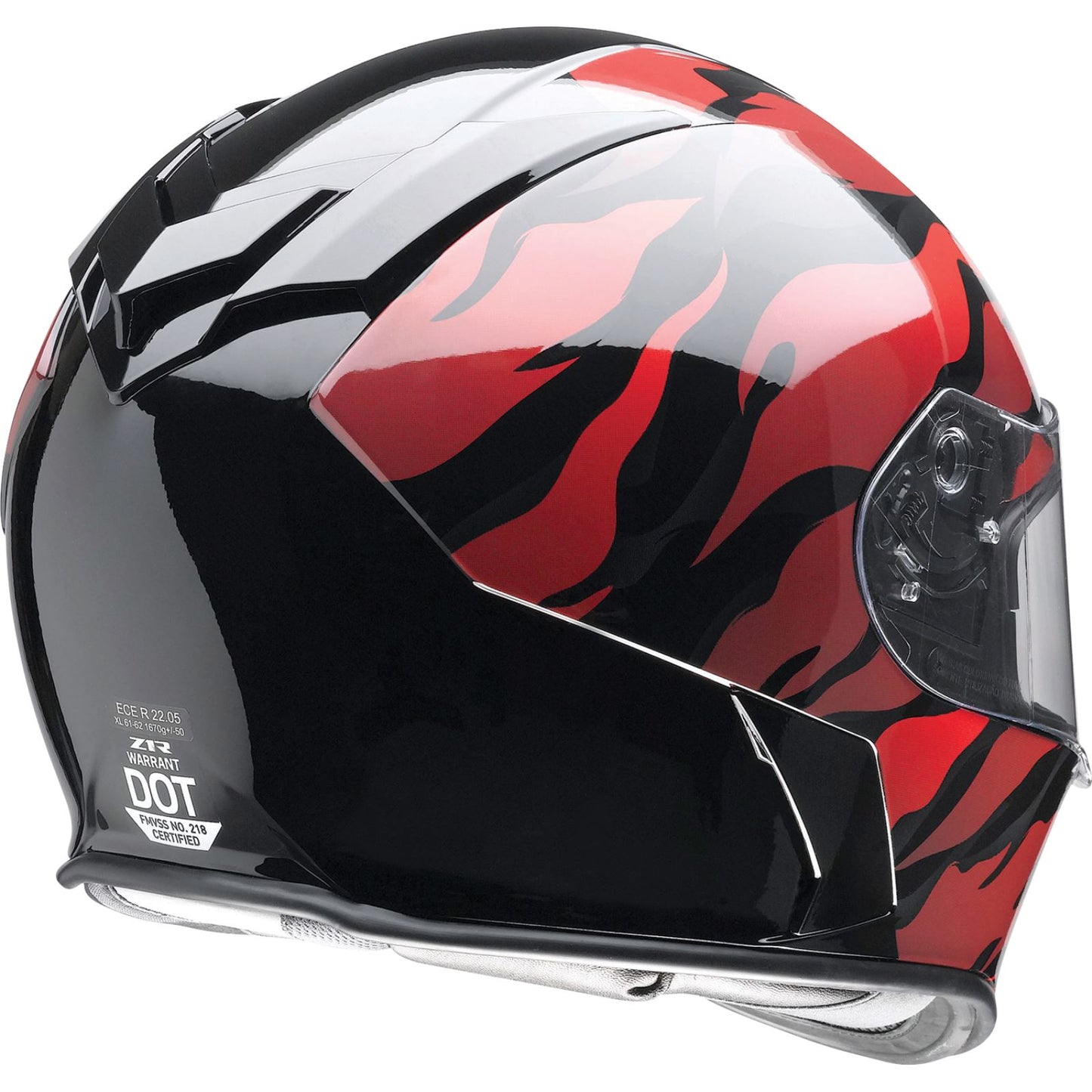 Z1R Warrant Helmet - Panthera - Black/Red_1140946