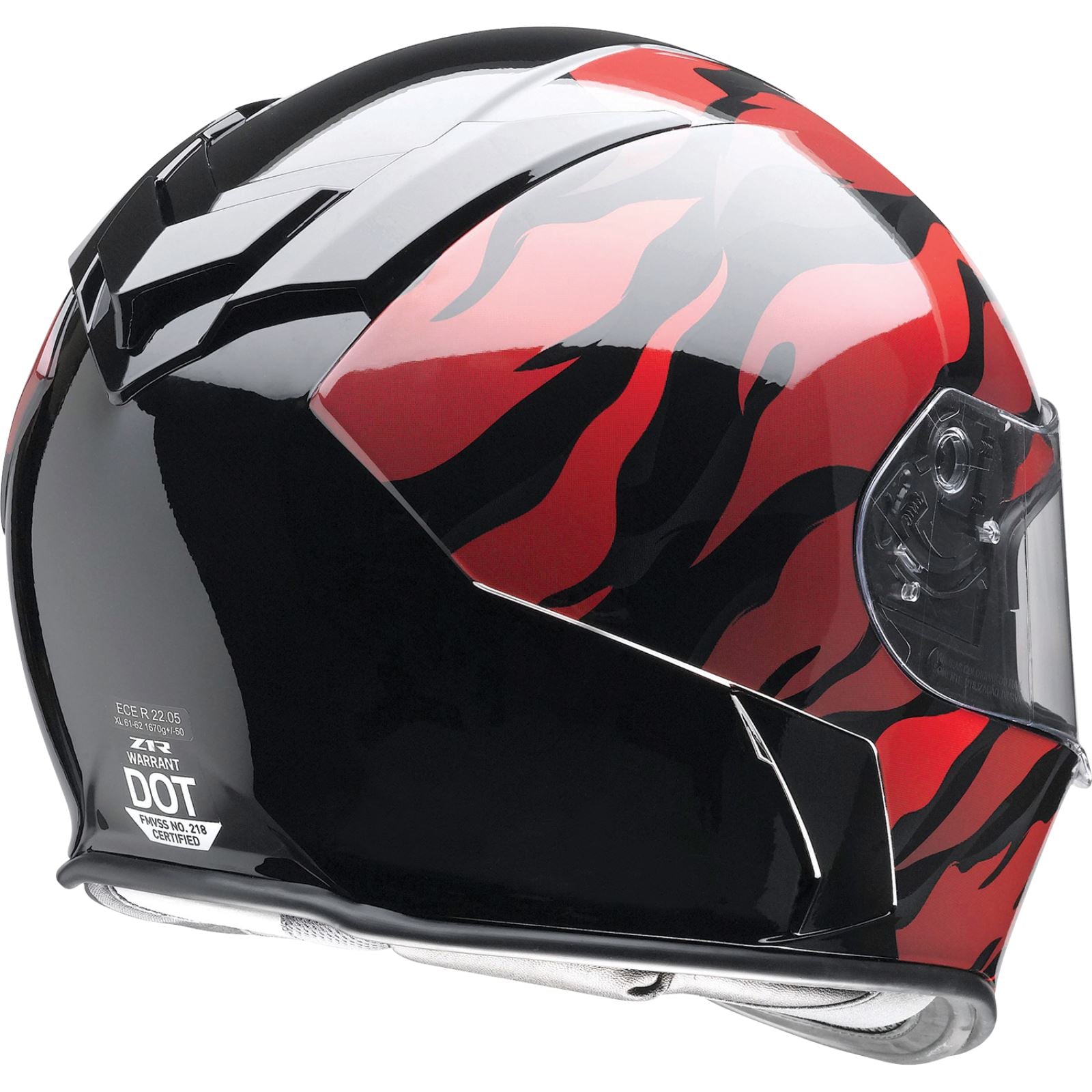 Z1R Warrant Helmet - Panthera - Black/Red_1140946