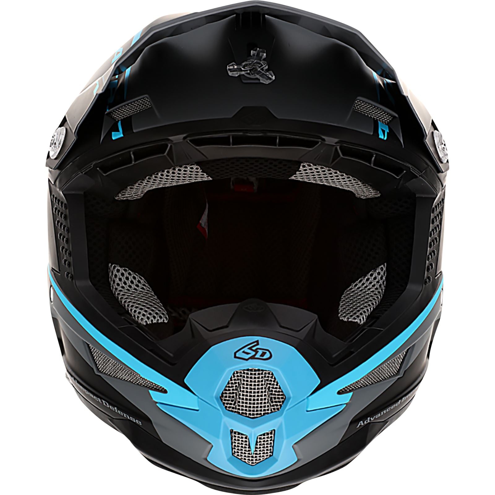 6D Helmets ATR-1 Helmet - Stealth - Cyan_1141439