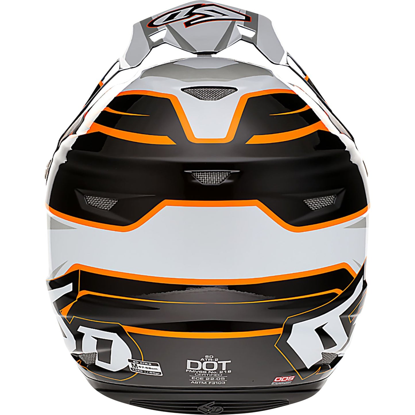 6D Helmets ATR-2 Helmet - Phase - White Orange_1141611