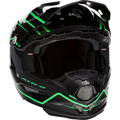 6D Helmets ATR-2 Helmet - Phase - Black Green_1141667