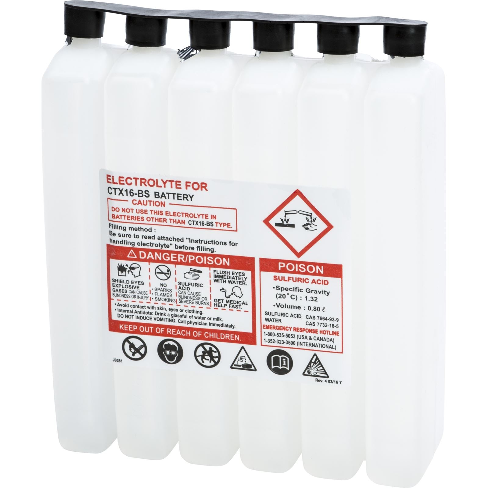 Fire Power Sealed Battery Electrolyte Pack 800CC 800CC CTX_195547