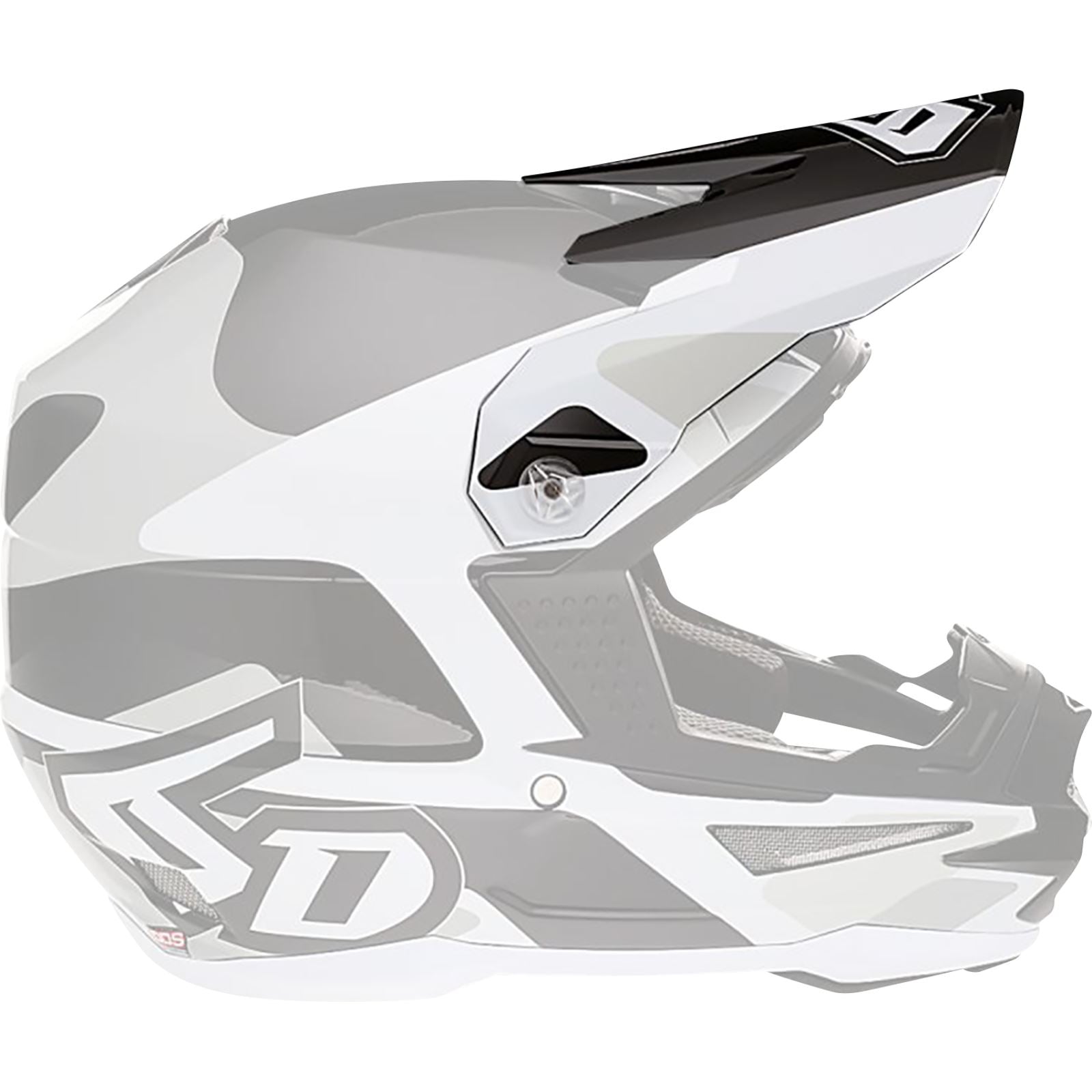 6D Helmets ATR-1 Visor - White [MPN: 72-3729]_1141952