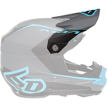 6D Helmets ATR-1 Visor - Stealth - Cyan [MPN: 72-3731]_1141954