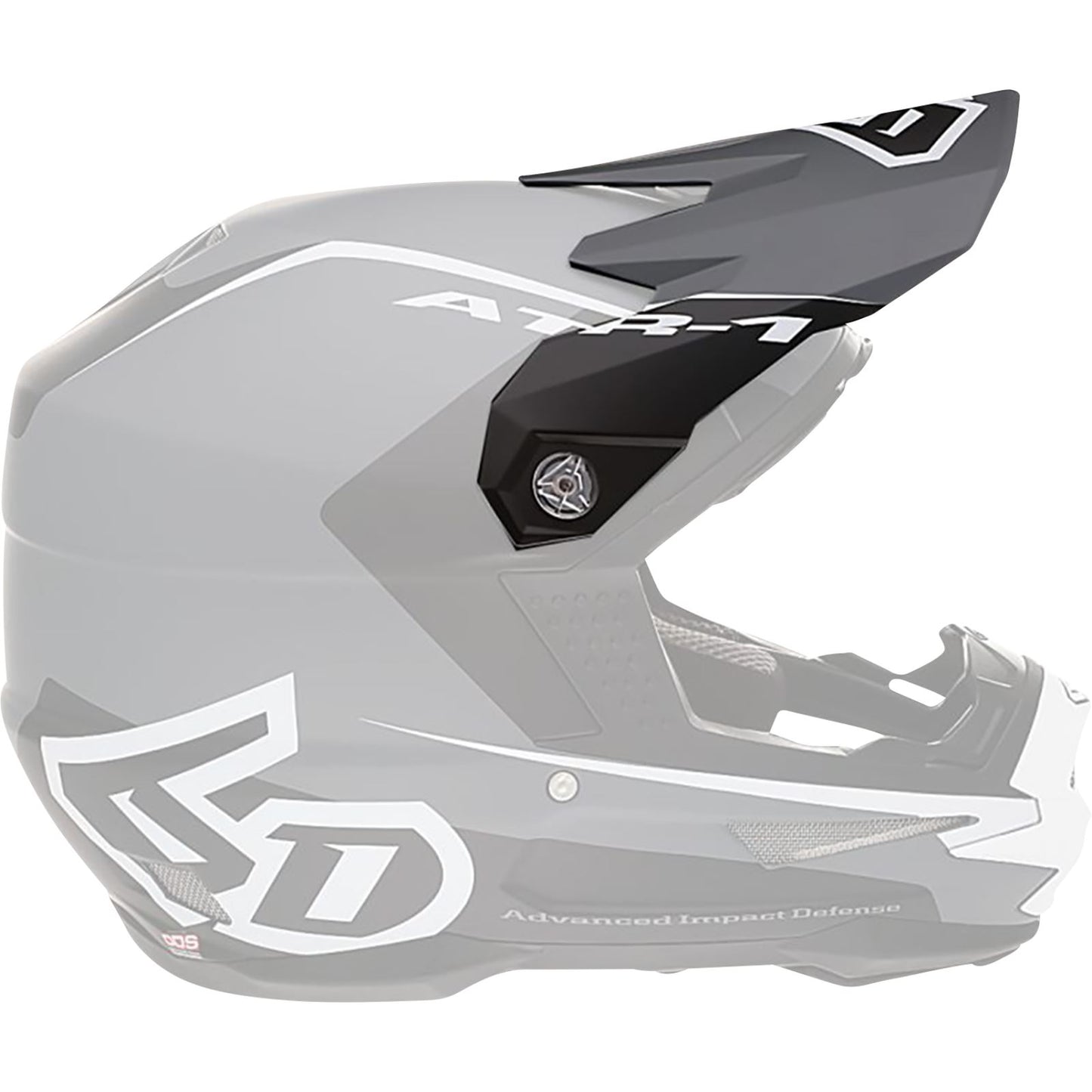 6D Helmets ATR-1 Visor - Stealth - White [MPN: 72-3732]_1141955