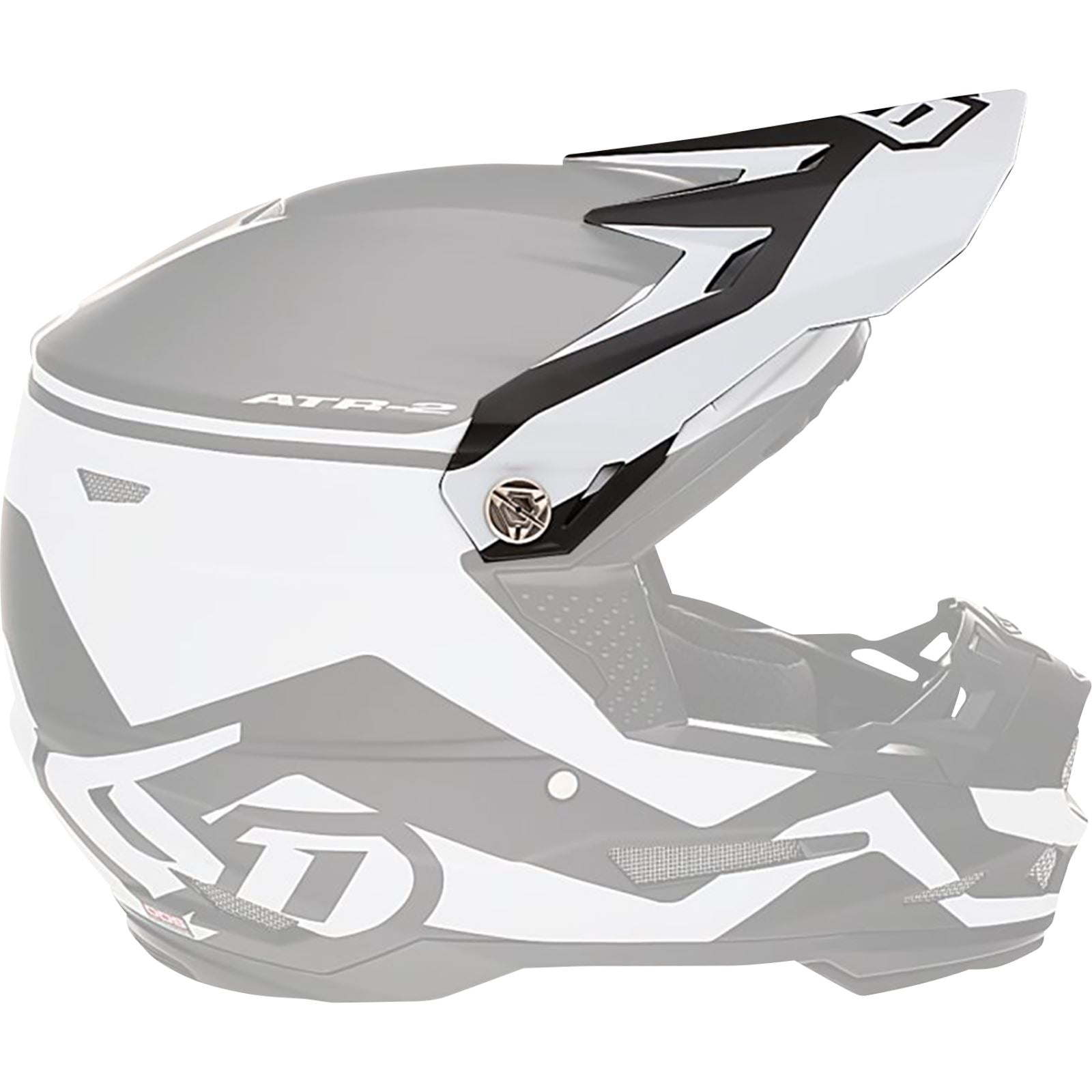 6D Helmets ATR-2 Visor - Drive - White [MPN: 72-6095]_1141958