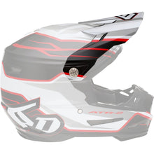 6D Helmets ATR-2 Visor - Phase - White/Red/Black [MPN: 72-6099]_1141962