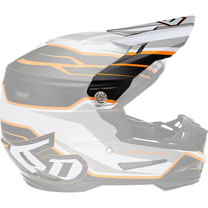 6D Helmets ATR-2 Visor - Phase - White/Orange/Black [MPN: 72-6100]_1141963
