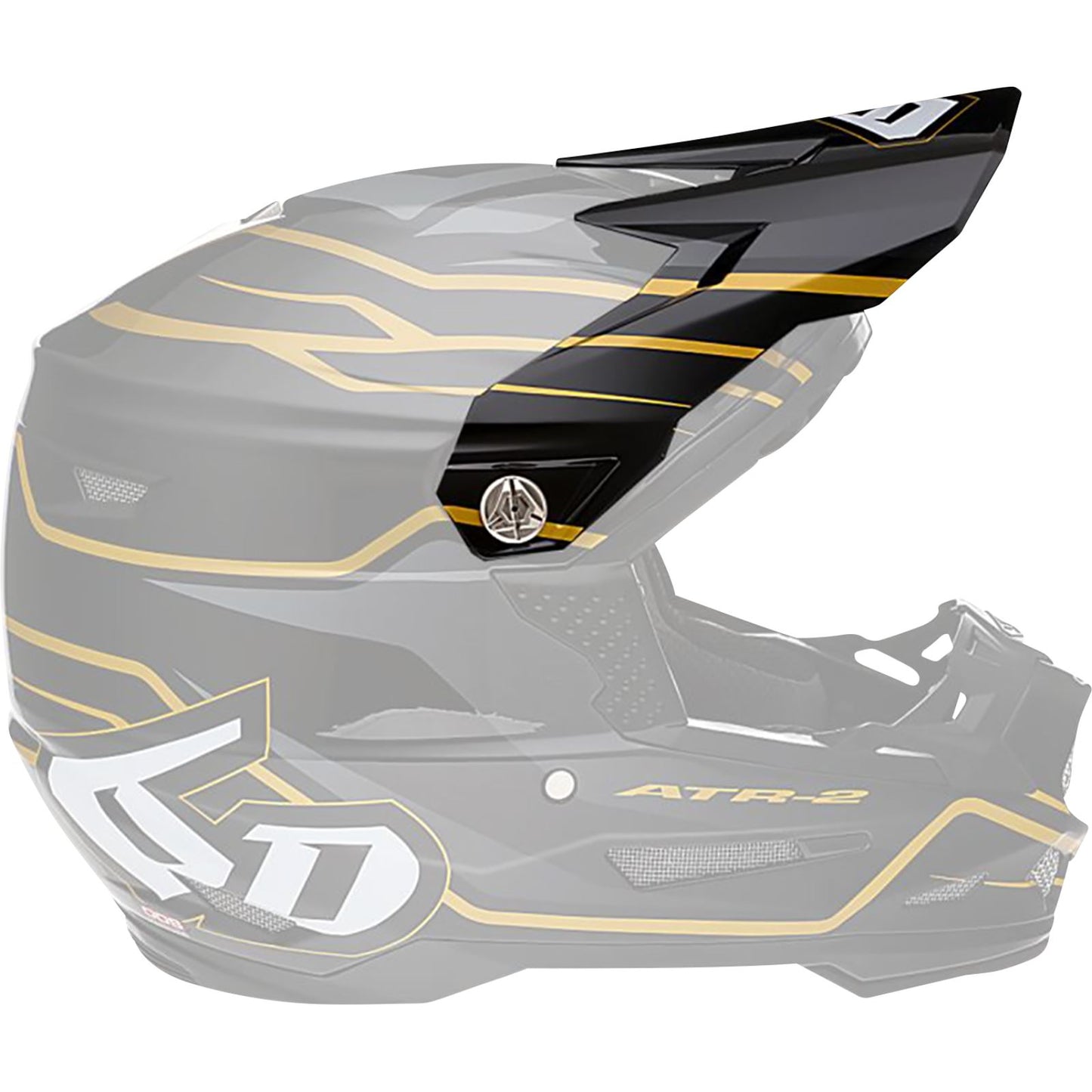 6D Helmets ATR-2 Visor - Phase - Black/Gold [MPN: 72-6102]_1141965
