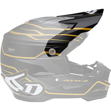 6D Helmets ATR-2 Visor - Phase - Black/Gold [MPN: 72-6102]_1141965
