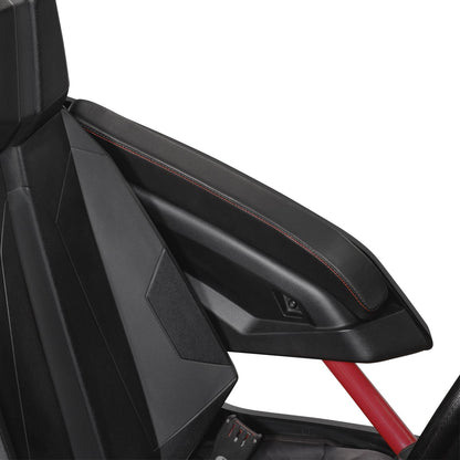 Show Chrome Armrest Pads Black with Red Stitching for Polaris Slingshot H44-1RED_1147045