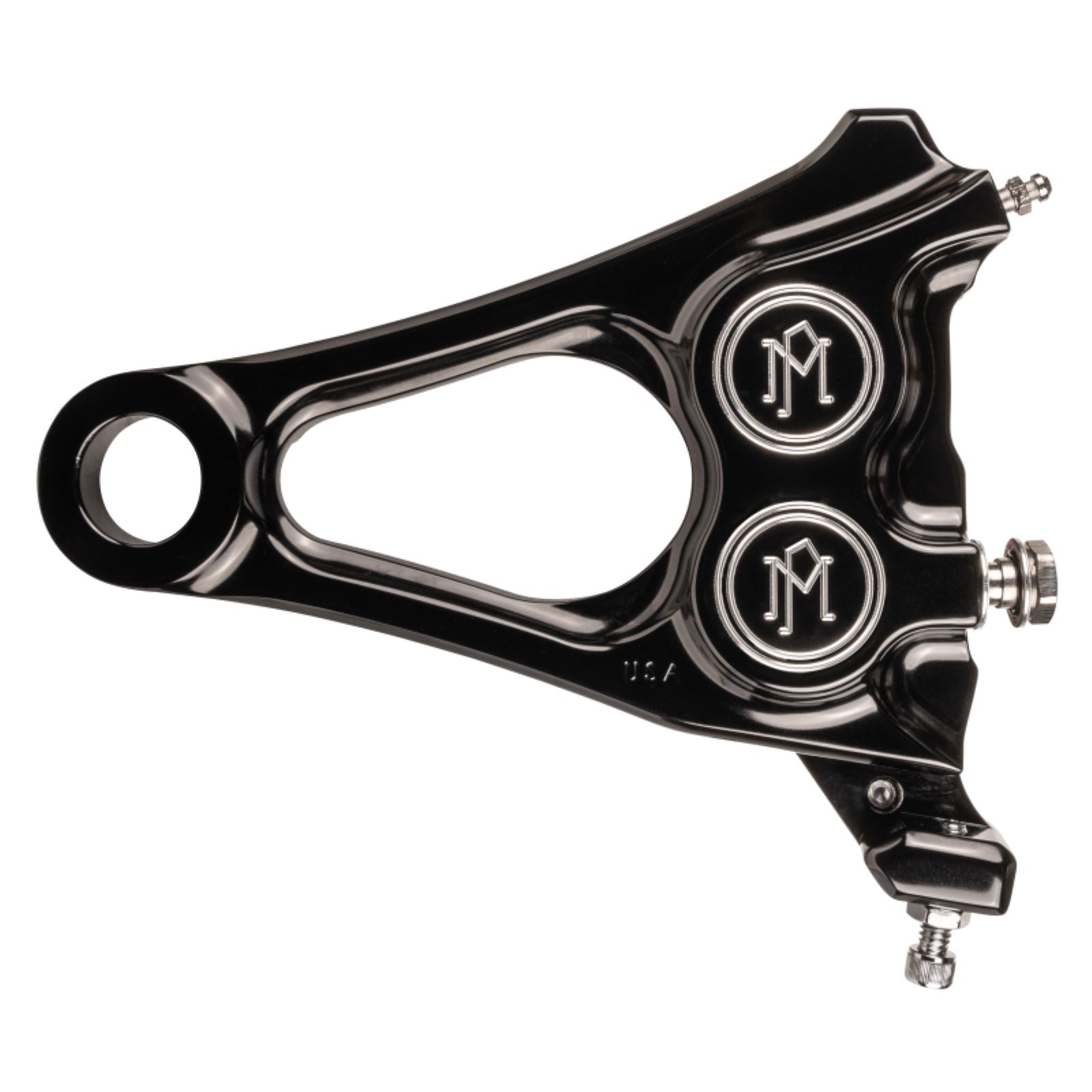 Performance Machine Rear Caliper & Bracket - Gloss Black 1256-0084-BM_1462574