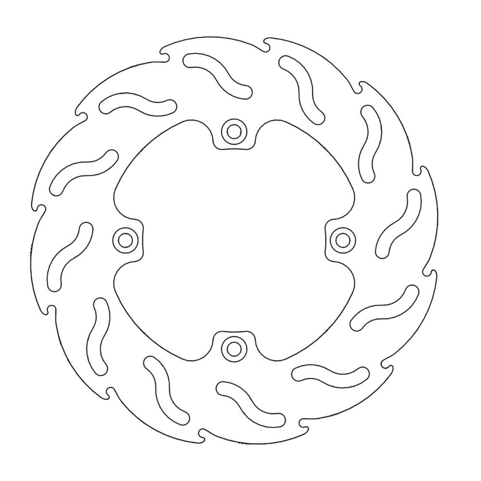 Moto-Master Brake Rotor - Rear - Flame [MPN: 110224-PU]_1145363