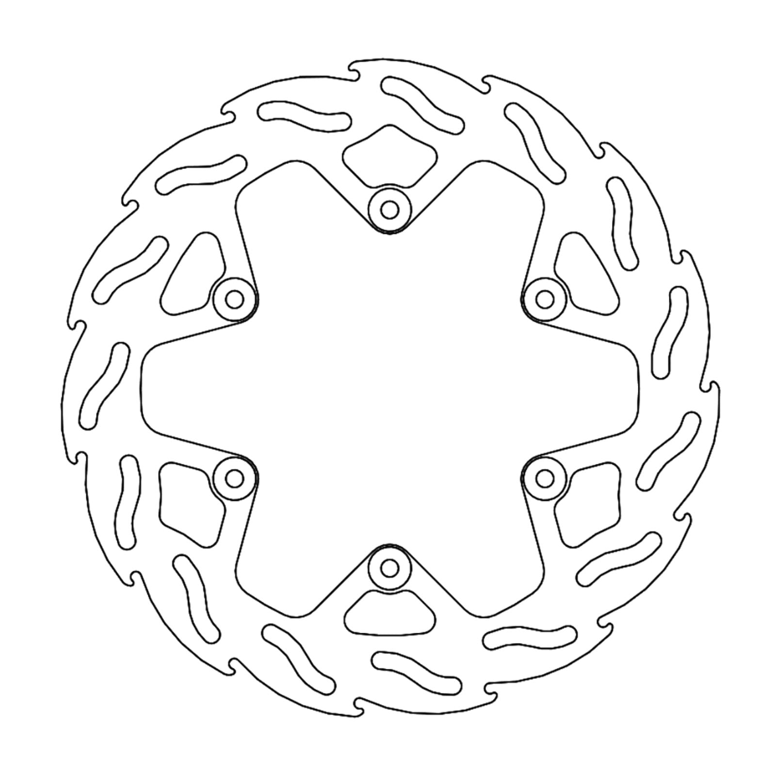 Moto-Master Brake Rotor - Rear - Flame [MPN: 110227-PU]_1145334
