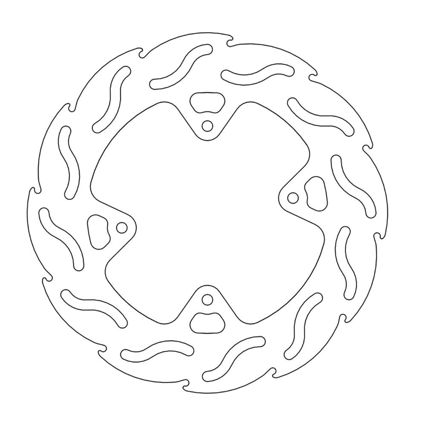 Moto-Master Brake Rotor - Front - Flame [MPN: 110231-PU]_1145335