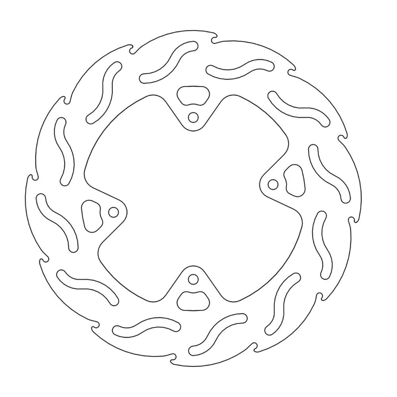 Moto-Master Brake Rotor - Front - Flame [MPN: 110231-PU]_1145335
