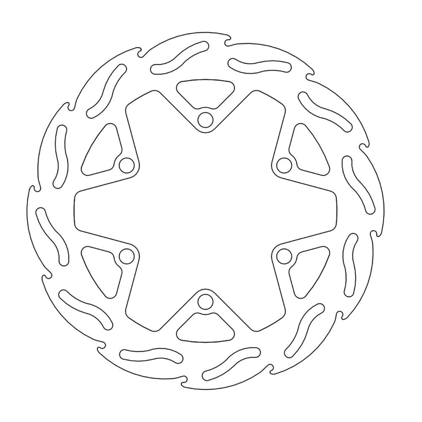 Moto-Master Brake Rotor - Front - Flame [MPN: 110238-PU]_1145336