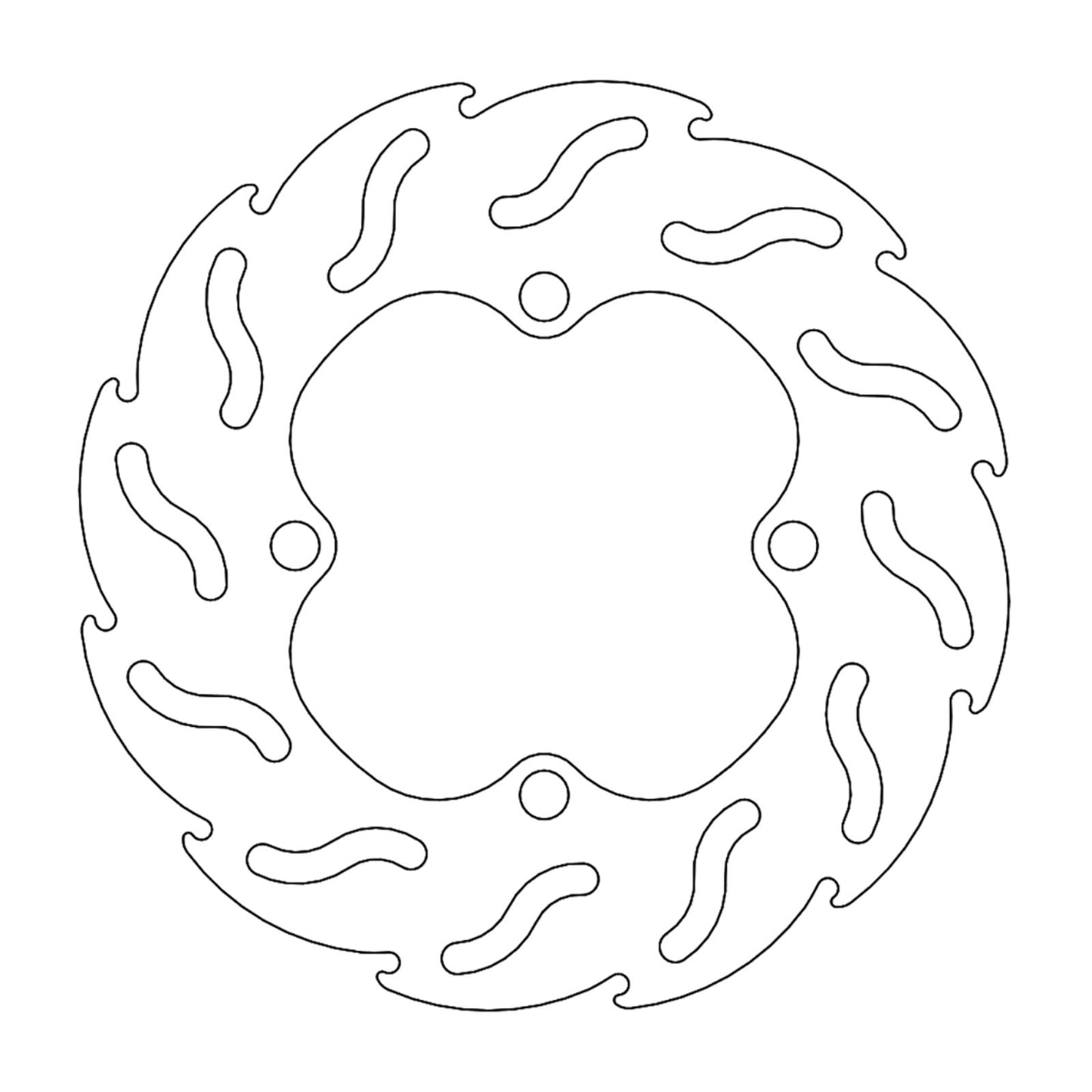 Moto-Master Brake Rotor - Front/Rear - Flame [MPN: 110239-PU]_1145337