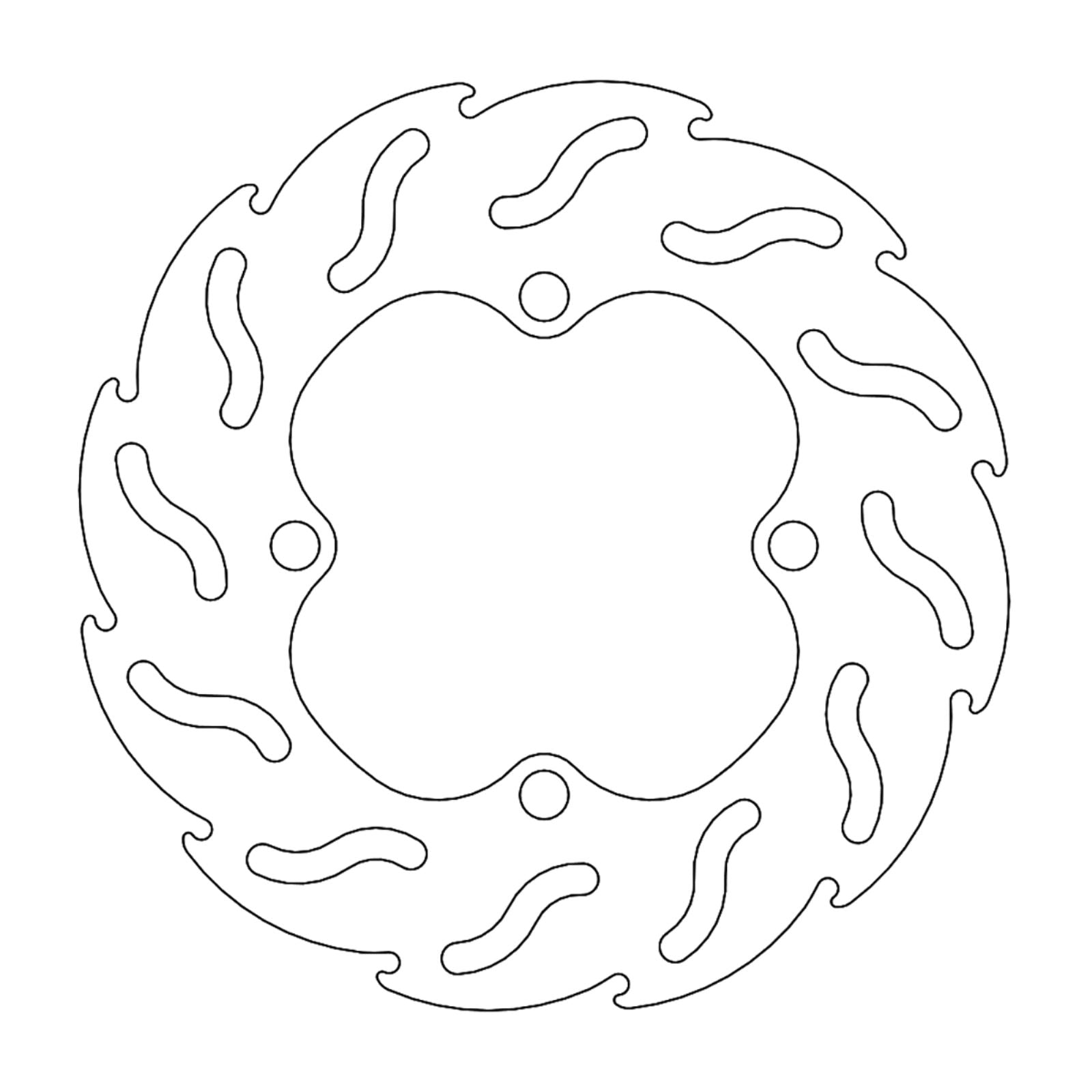 Moto-Master Brake Rotor - Front/Rear - Flame [MPN: 110239-PU]_1145337