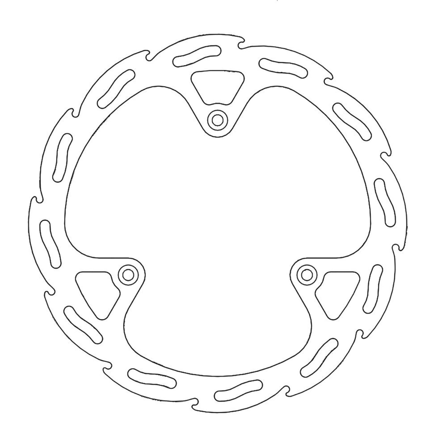 Moto-Master Brake Rotor - Front - Flame [MPN: 110244-PU]_1145341